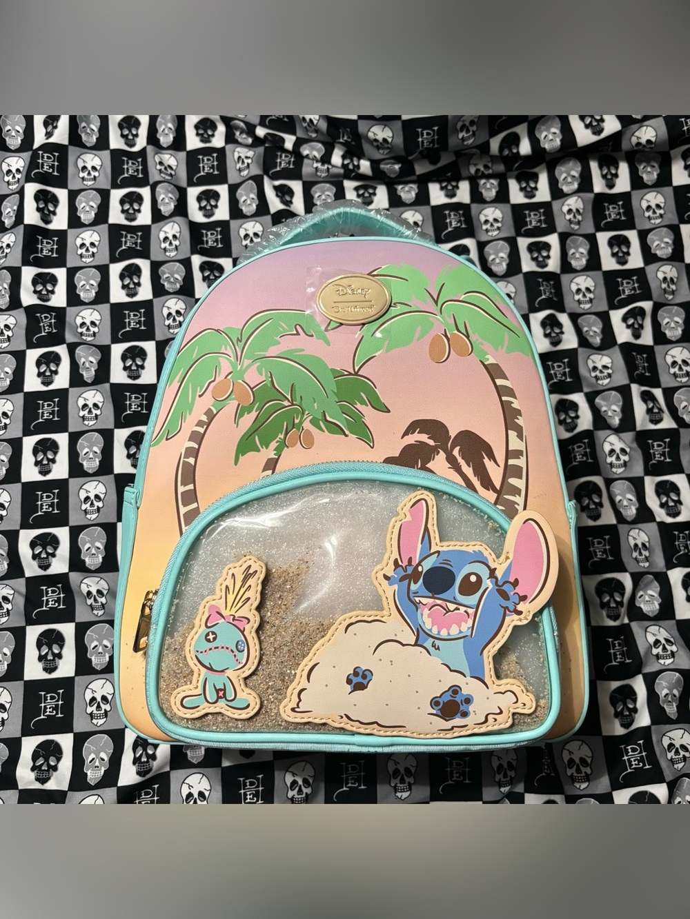 Box Lunch Exclusive Our Universe Stitch Scrump Sand Beach Mini Packpack